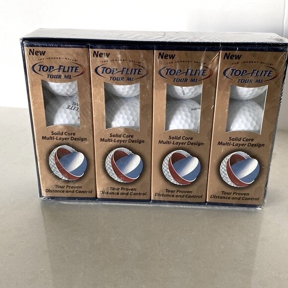 Top Flite Other - NEW 12 Top Flite Solid Core Golf Balls 4 Packages of 3 Balls. Tour Performance